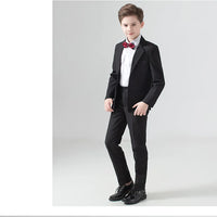 Flower Boys Formal Wedding Suit Kids Prom Party Tuxedo Blazer Children's Day Pinao Performance Costume school uniform 2-14T
