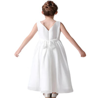 Girls' Chiffon Junior Bridesmaid Sleeveless Dress