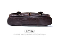 Men's Genuine Leather Business Briefcase Handbag