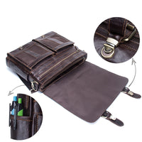 Men's Genuine Leather Business Briefcase Handbag
