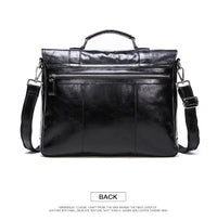 Men's Genuine Leather Business Briefcase Handbag