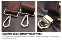 Men's Genuine Leather Business Briefcase Handbag