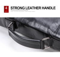 Men's Genuine Leather Business Briefcase Handbag