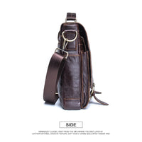 Men's Genuine Leather Business Briefcase Handbag