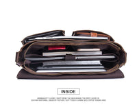 Men's Genuine Leather Business Briefcase Handbag