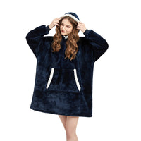 Winter Sherpa Blanket With Sleeves Ultra Plush Fleece Sweatshirt Blanket Hoodie Pink Grey Wine Blue Warm Flannel Hooded Blankets