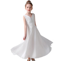 Girls' Chiffon Junior Bridesmaid Sleeveless Dress
