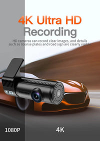 4K Dual Lens GPS Mini Dash Cam