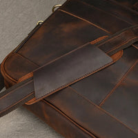 Genuine Leather Men's Business Laptop Handbag