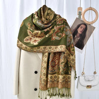 Women's Ethnic Paisley Embroidery Viscose Scarf/Shawl