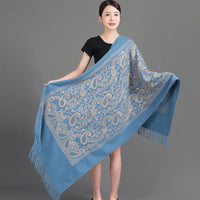 Women's Diamonds Embroidery Winter Thicken Luxury Cashmere Scarf/Shawl
