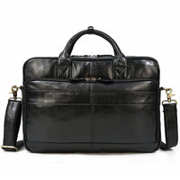 Genuine Leather Business Casual Laptop Handbag