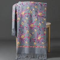 Women's Embroidery Cashmere Thick Soft Warm Scarf/Shawl