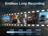 2K Voice Control WiFi APP Monitor Front Dash Cam