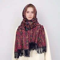 Women's Ethnic Style Paisley Jacquard Scarf/Shawl