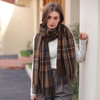 Women's Fashion Scottish Style Tartan Warm Scarf/Shawl