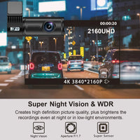4K Dual Lens GPS Mini Dash Cam