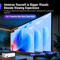 Ultra Short Throw 4K Projector With Auto Offset