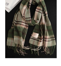 High Quality 100% Wool Scarf Men Winter Autumn Pure Wool Fashion Classic Warm Thick British Versatile Muffler Male Shawl Women