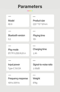 60W Dual Bass Wireless Sub-woofer Bluetooth Speaker