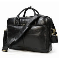 Genuine Leather Business Casual Laptop Handbag