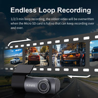 2K Voice Control WiFi APP Monitor Front Dash Cam