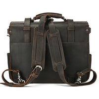 Genuine Leather Vintage High Capacity Laptop Bag