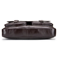 New 100% Genuine Leather Men's Briefcase Laptop Bag