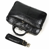 Genuine Leather Business Casual Laptop Handbag