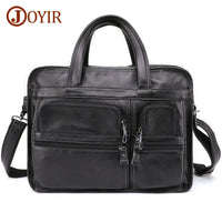 Genuine Leather Men‘s Casual Business Handbag