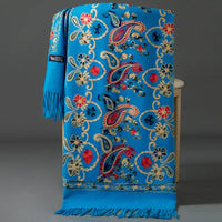 Women's Luxury Embroidery Cashmere Soft Scarf/Shawl
