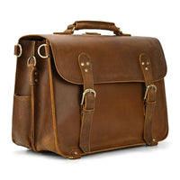 Genuine Leather Vintage High Capacity Laptop Bag