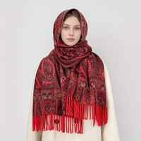 Women's Ethnic Style Paisley Jacquard Scarf/Shawl
