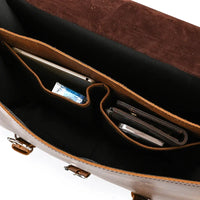 Genuine Leather Vintage High Capacity Laptop Bag