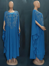 Abayas For Women Dubai Luxury 2024 Chiffon Boubou Muslim Fashion Dress Caftan Marocain Wedding Party Occasions Djellaba Femme