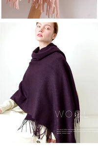 100% Wool Women Cashmere Scarf/Shawl
