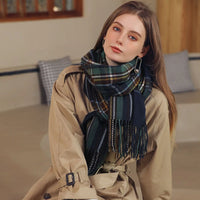 Women's Fashion Scottish Style Tartan Warm Scarf/Shawl