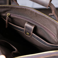 Genuine Leather Men's Briefcase Laptop Bag
