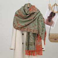 Women's Ethnic Style Paisley Jacquard Scarf/Shawl