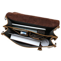 Genuine Leather Vintage High Capacity Laptop Bag