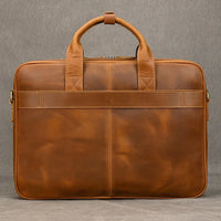 Genuine Leather Business Casual Laptop Handbag