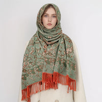Women's Ethnic Style Paisley Jacquard Scarf/Shawl