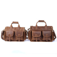 Genuine Leather Men's Briefcase Laptop Bag