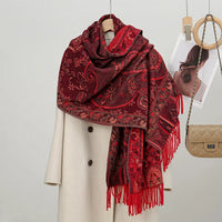 Women's Ethnic Style Paisley Jacquard Scarf/Shawl