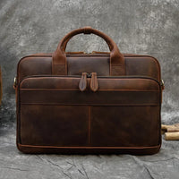 Genuine Leather Business Casual Laptop Handbag