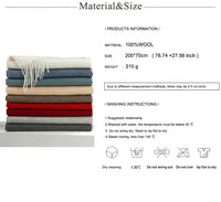 100% Wool Women Cashmere Scarf/Shawl