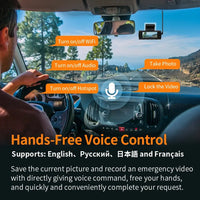 4K Voice Control Sony IMX415 GPS Dash Camera