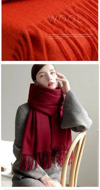 100% Wool Women Cashmere Scarf/Shawl