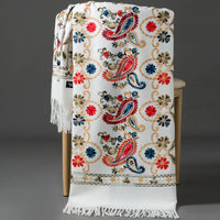 Women's Luxury Embroidery Cashmere Soft Scarf/Shawl