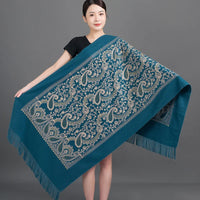 Women's Diamonds Embroidery Winter Thicken Luxury Cashmere Scarf/Shawl
